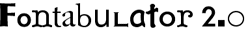 Fontabulator 2.0 Logo